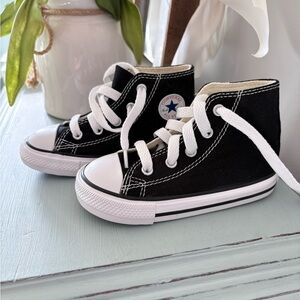 Infant Converse Black High-Top Sneakers